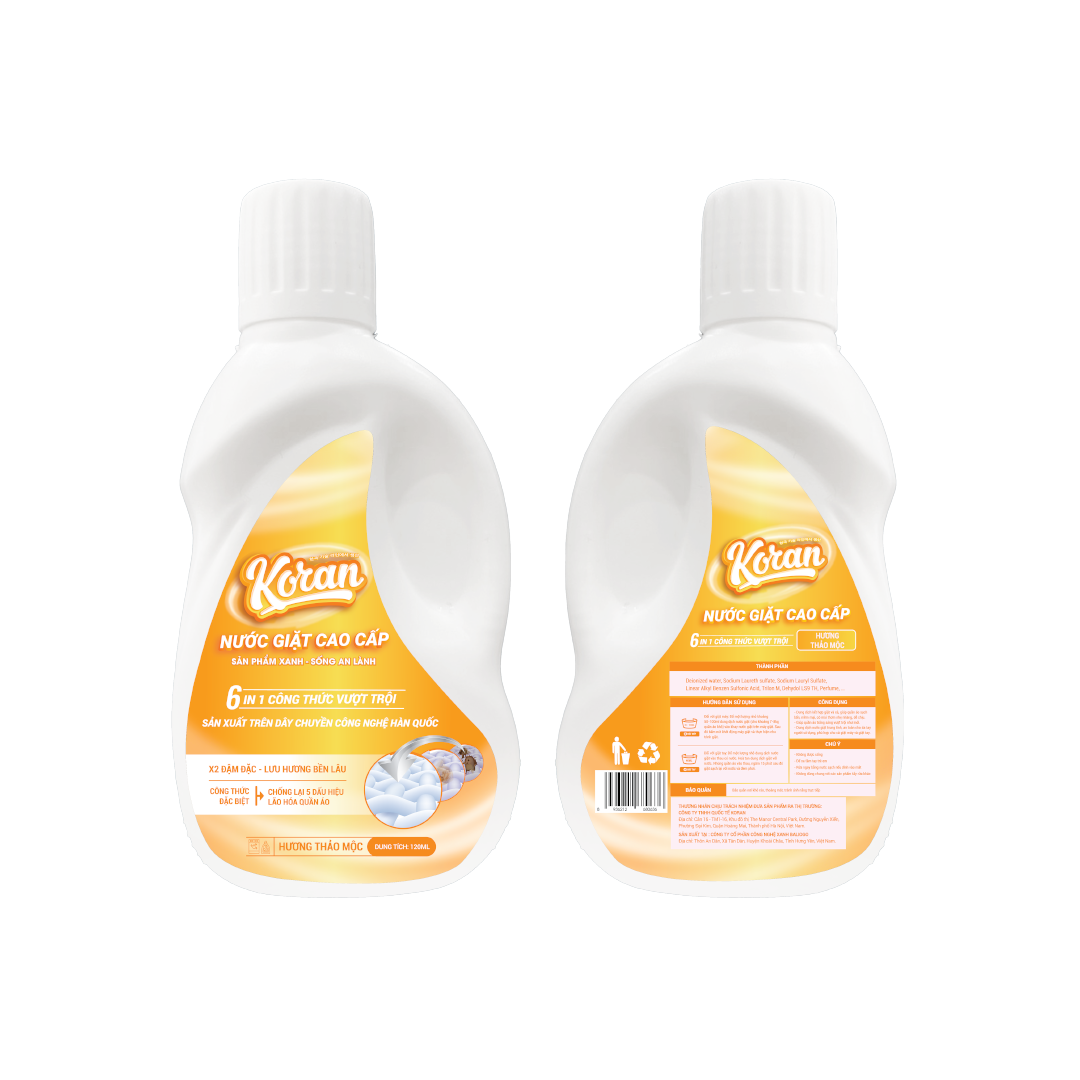 Nước Giặt Cao Cấp Koran Hương Thảo Mộc 120ml