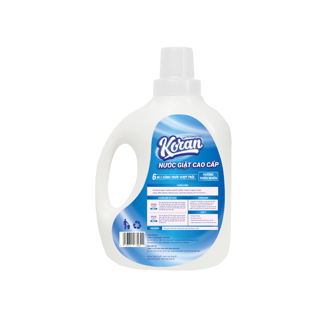 Nước Giặt Hương Thiên Nhiên 3400ml Mặt Sau