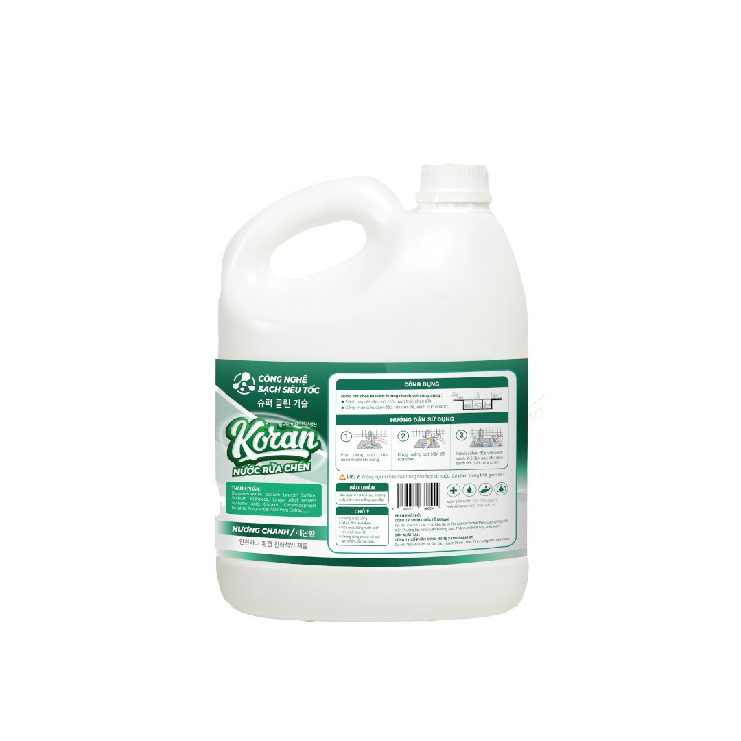 Nước Rửa Chén Hương Chanh 3400ml Mat Sau