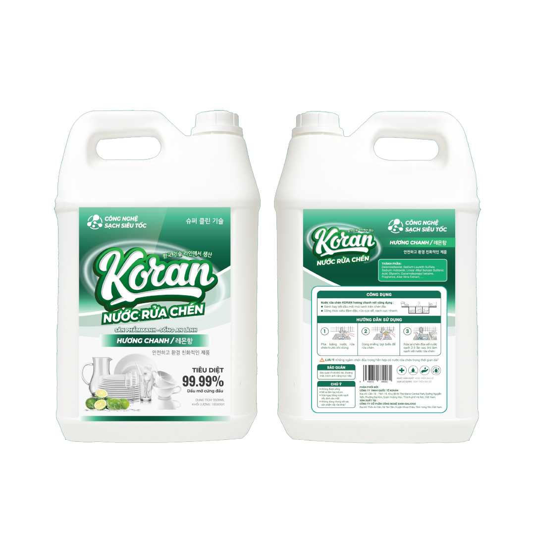 Nước Rửa Chén Hương Chanh 9500ml