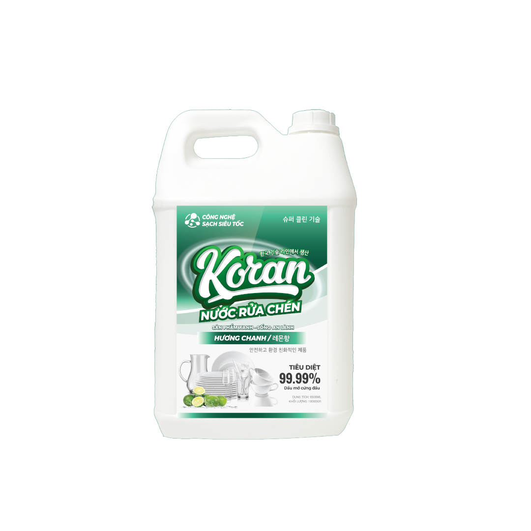 Nước Rửa Chén Hương Chanh 9500ml Mat Truoc