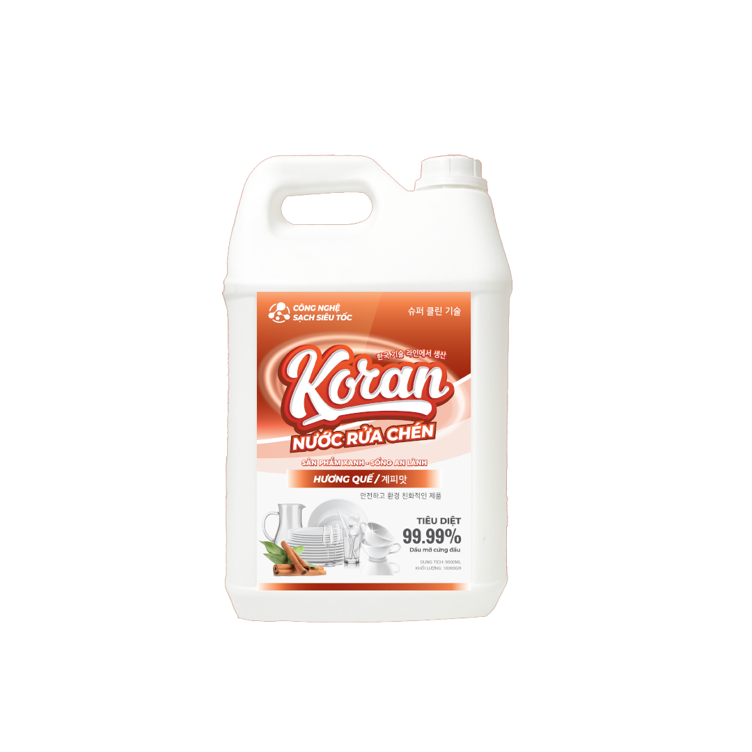 Nước Rửa Chén Hương Quế 9500ml Mat Truoc