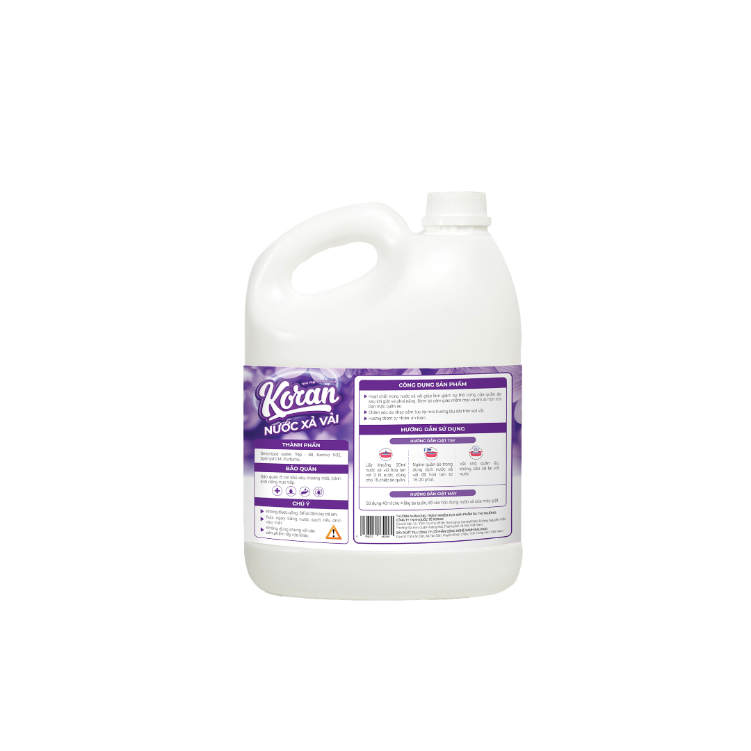 Nước Xả Vải Koran Hương Quyến Rũ 3400ml Mat Sau