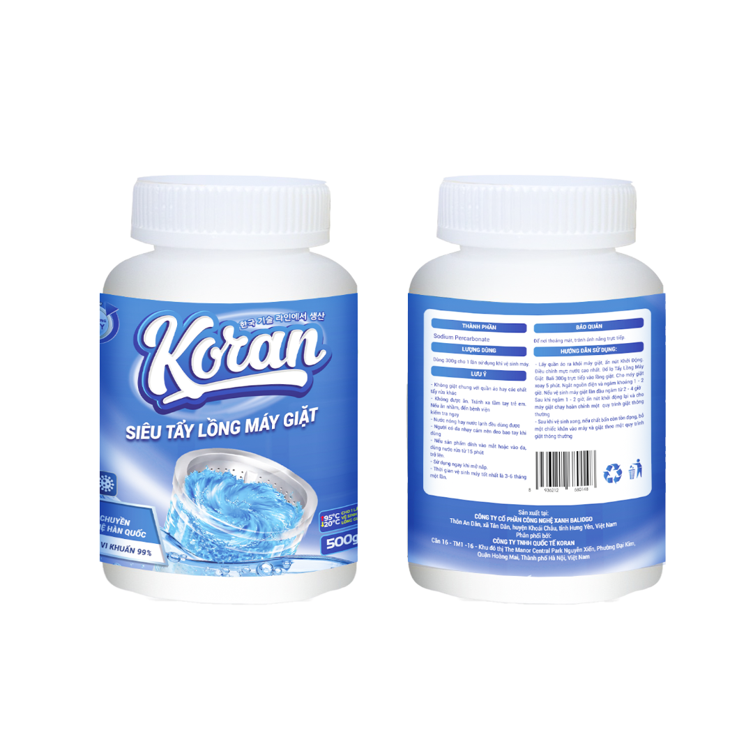 Siêu Tẩy Lồng Giặt Koran 200ml