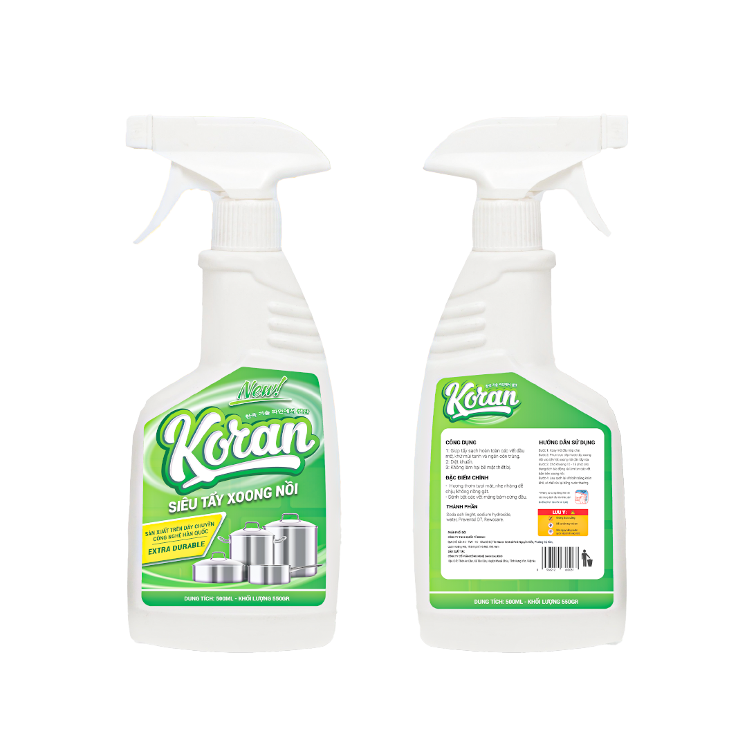 Siêu Tẩy Xoong Nồi Koran 500ml