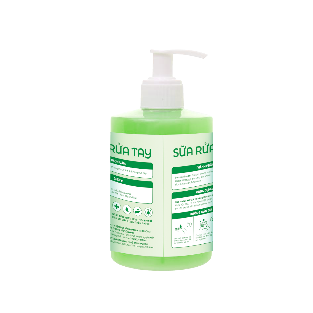 Sữa Rửa Tay Koran Hương Dưa Gang 450ml Mat Sau