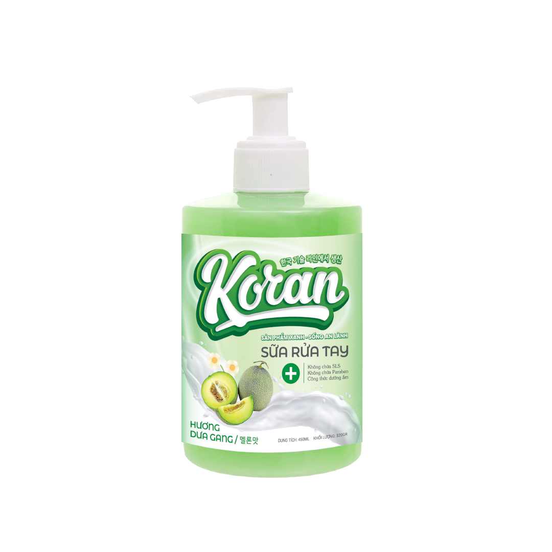 Sữa Rửa Tay Koran Hương Dưa Gang 450ml Mat Truoc
